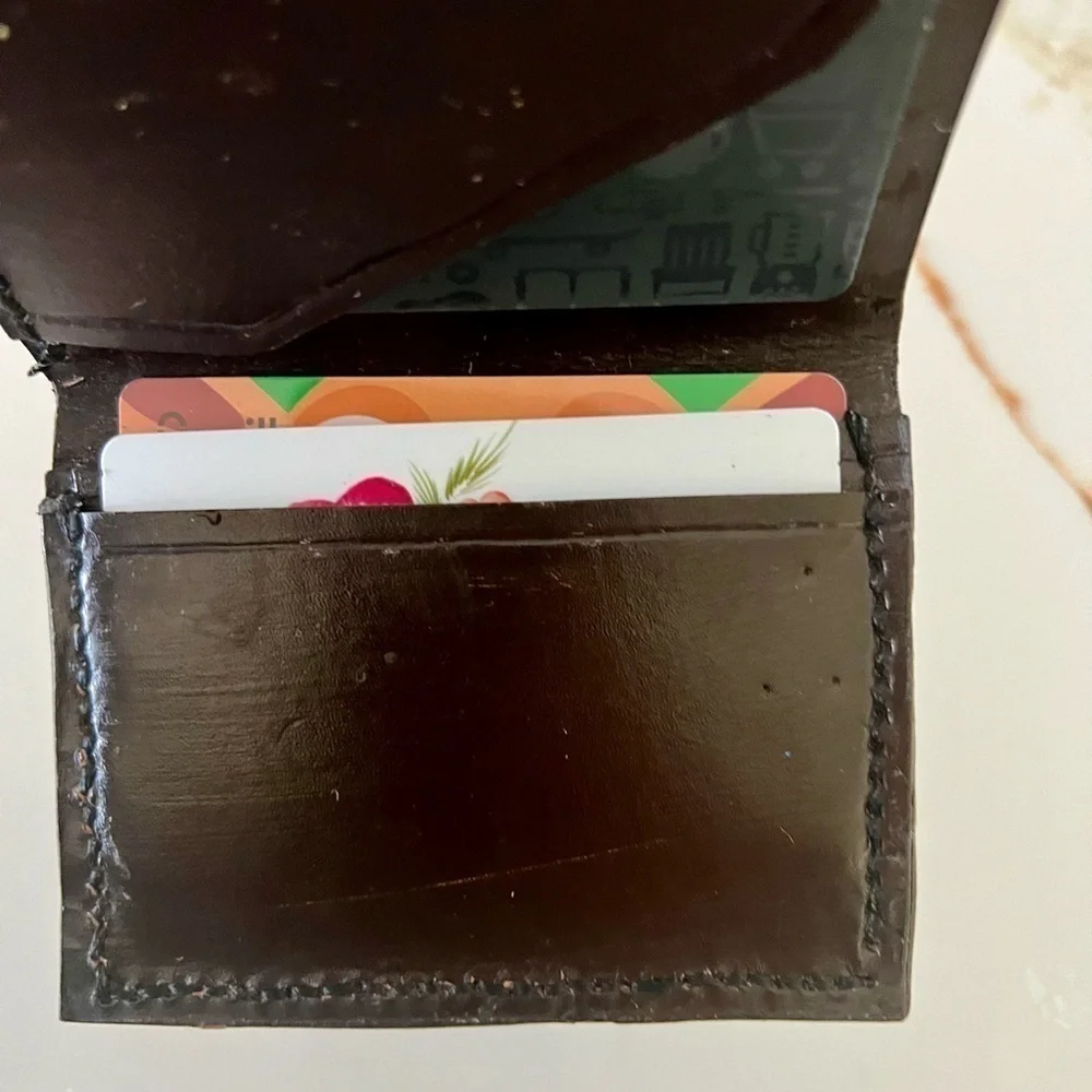 Vintage Mallard Duck Hand Painted Bifold Wallet